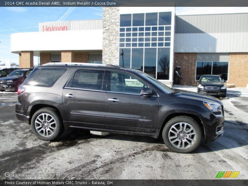Iridium Metallic / Cocoa Dune 2014 GMC Acadia Denali AWD