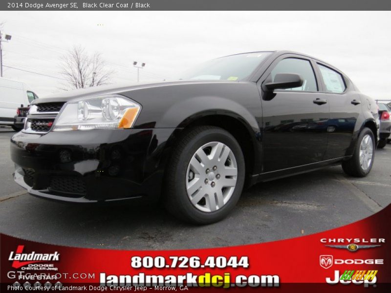 Black Clear Coat / Black 2014 Dodge Avenger SE