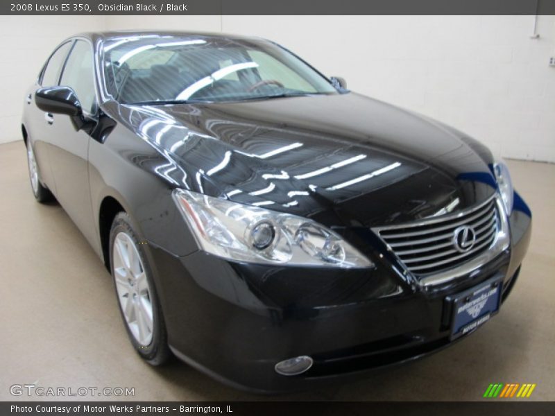Obsidian Black / Black 2008 Lexus ES 350