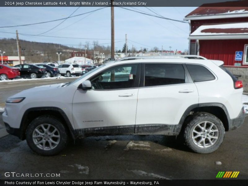 Bright White / Iceland - Black/Iceland Gray 2014 Jeep Cherokee Latitude 4x4