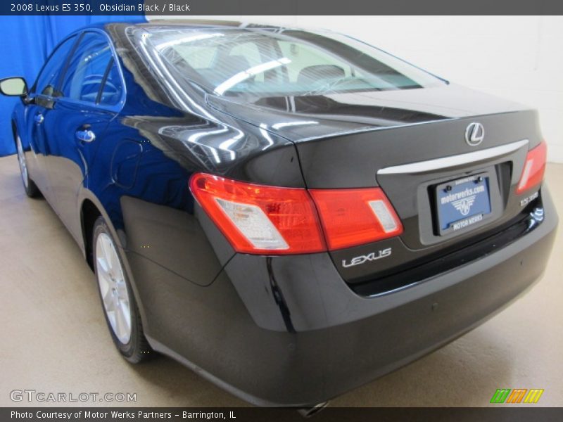 Obsidian Black / Black 2008 Lexus ES 350