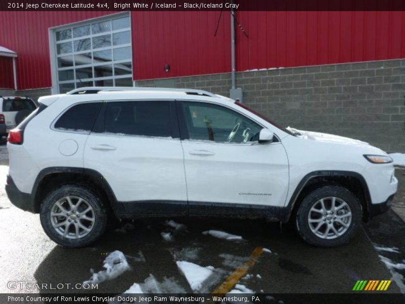 Bright White / Iceland - Black/Iceland Gray 2014 Jeep Cherokee Latitude 4x4