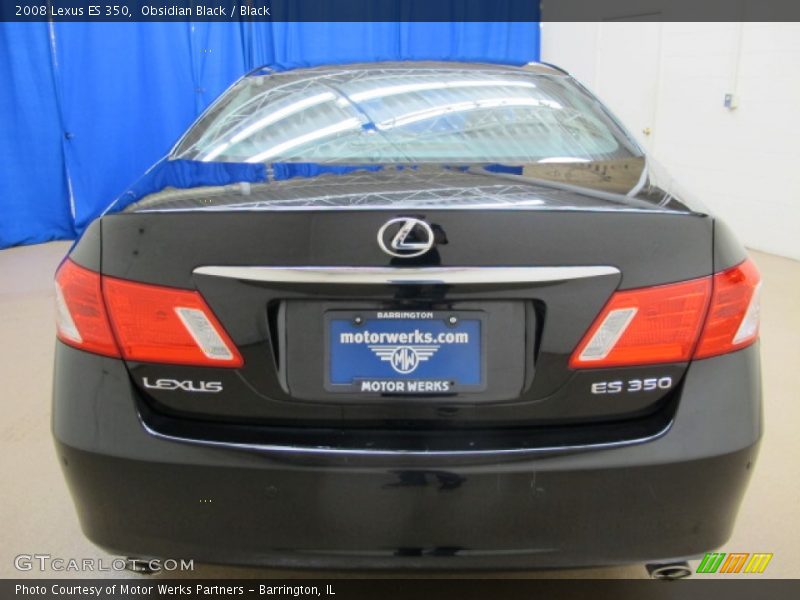 Obsidian Black / Black 2008 Lexus ES 350