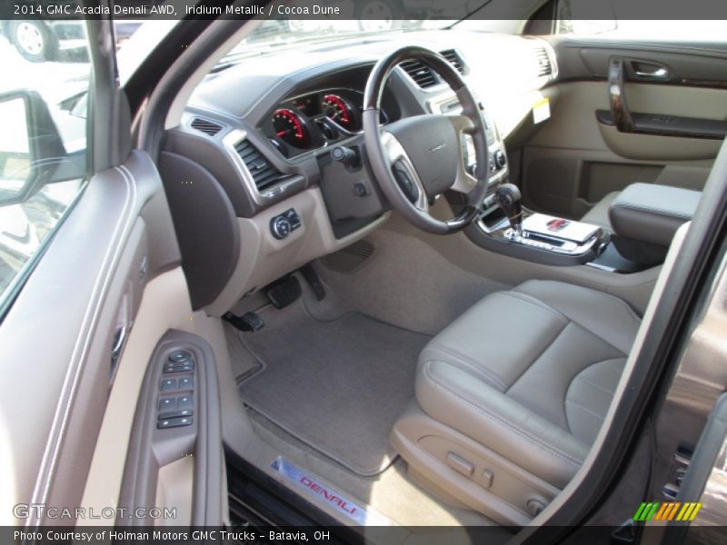 Iridium Metallic / Cocoa Dune 2014 GMC Acadia Denali AWD