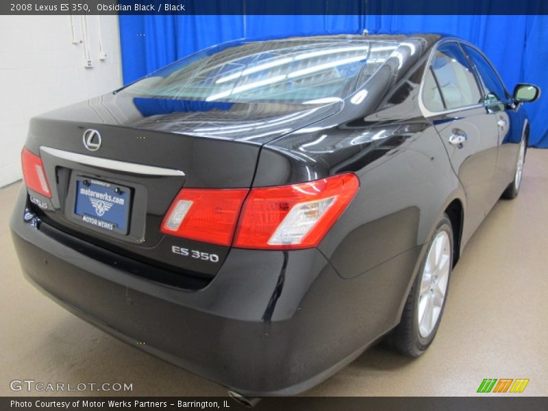 Obsidian Black / Black 2008 Lexus ES 350