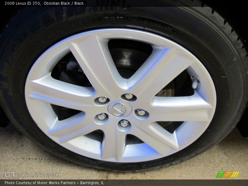 Obsidian Black / Black 2008 Lexus ES 350