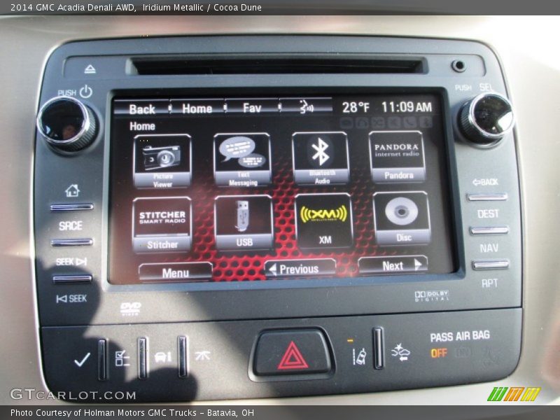 Iridium Metallic / Cocoa Dune 2014 GMC Acadia Denali AWD