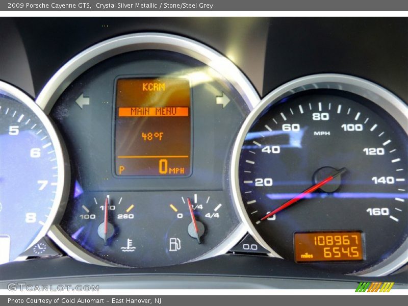 Crystal Silver Metallic / Stone/Steel Grey 2009 Porsche Cayenne GTS