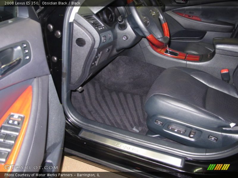 Obsidian Black / Black 2008 Lexus ES 350