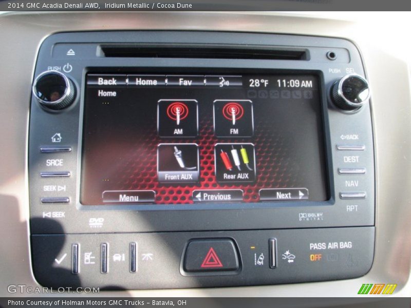 Iridium Metallic / Cocoa Dune 2014 GMC Acadia Denali AWD
