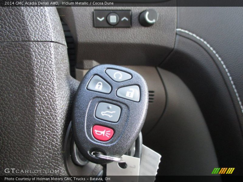 Iridium Metallic / Cocoa Dune 2014 GMC Acadia Denali AWD