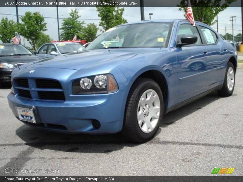 Marine Blue Pearl / Dark Slate Gray/Light Slate Gray 2007 Dodge Charger