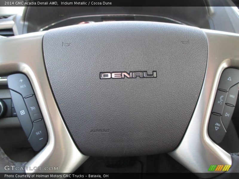 Iridium Metallic / Cocoa Dune 2014 GMC Acadia Denali AWD