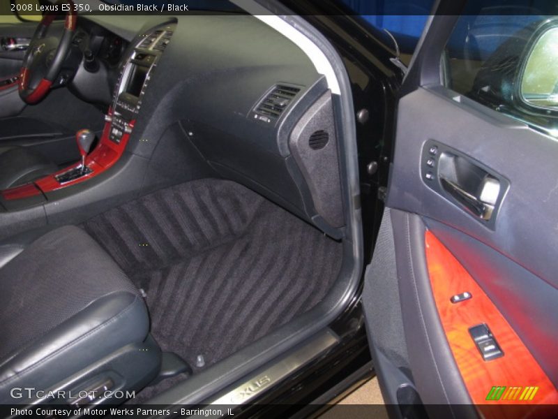 Obsidian Black / Black 2008 Lexus ES 350