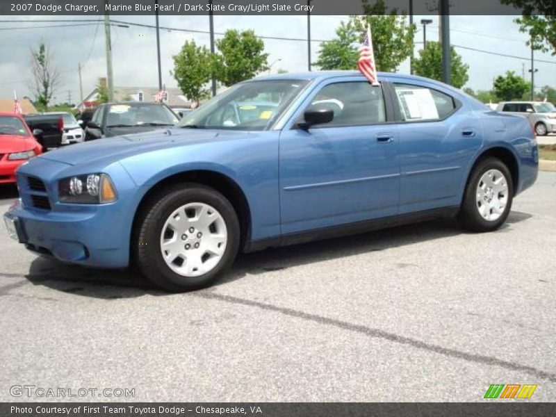 Marine Blue Pearl / Dark Slate Gray/Light Slate Gray 2007 Dodge Charger