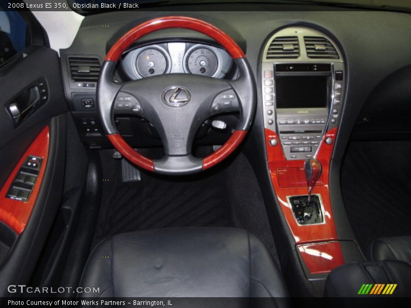 Obsidian Black / Black 2008 Lexus ES 350