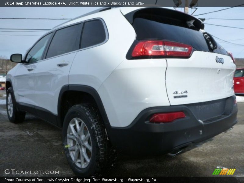 Bright White / Iceland - Black/Iceland Gray 2014 Jeep Cherokee Latitude 4x4