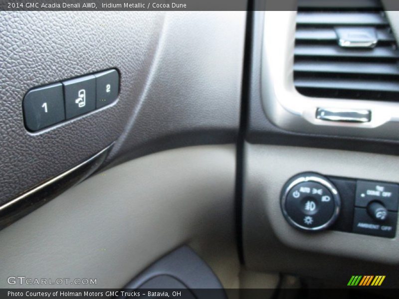 Iridium Metallic / Cocoa Dune 2014 GMC Acadia Denali AWD