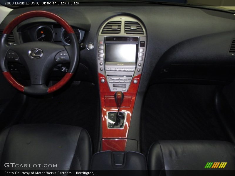 Obsidian Black / Black 2008 Lexus ES 350