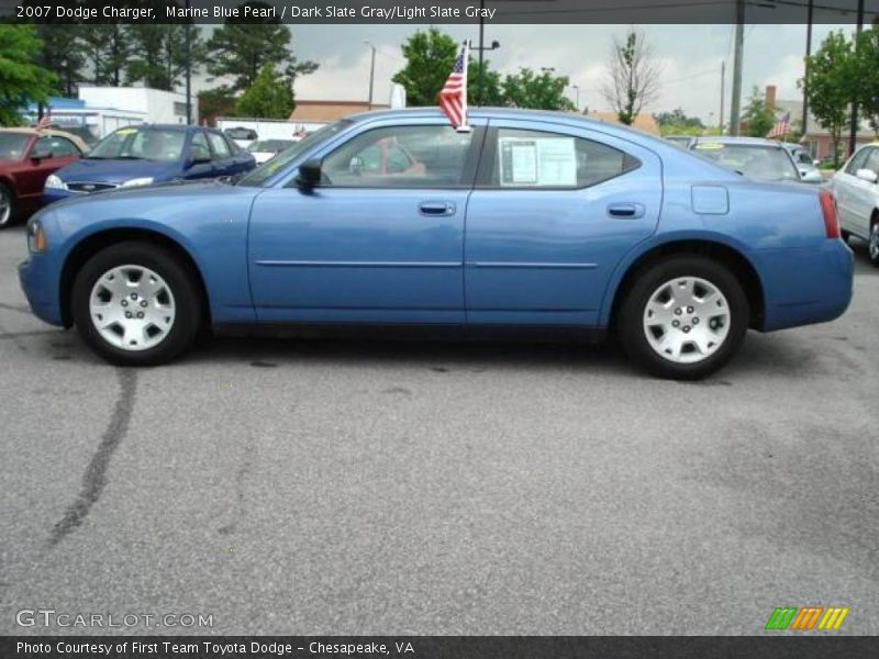 Marine Blue Pearl / Dark Slate Gray/Light Slate Gray 2007 Dodge Charger