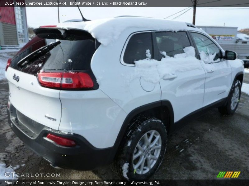 Bright White / Iceland - Black/Iceland Gray 2014 Jeep Cherokee Latitude 4x4