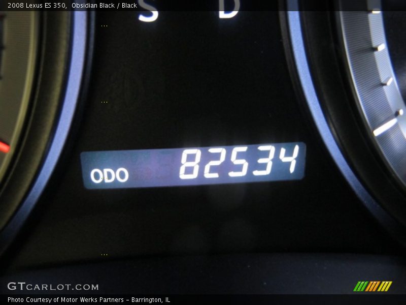Obsidian Black / Black 2008 Lexus ES 350
