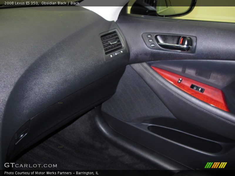 Obsidian Black / Black 2008 Lexus ES 350