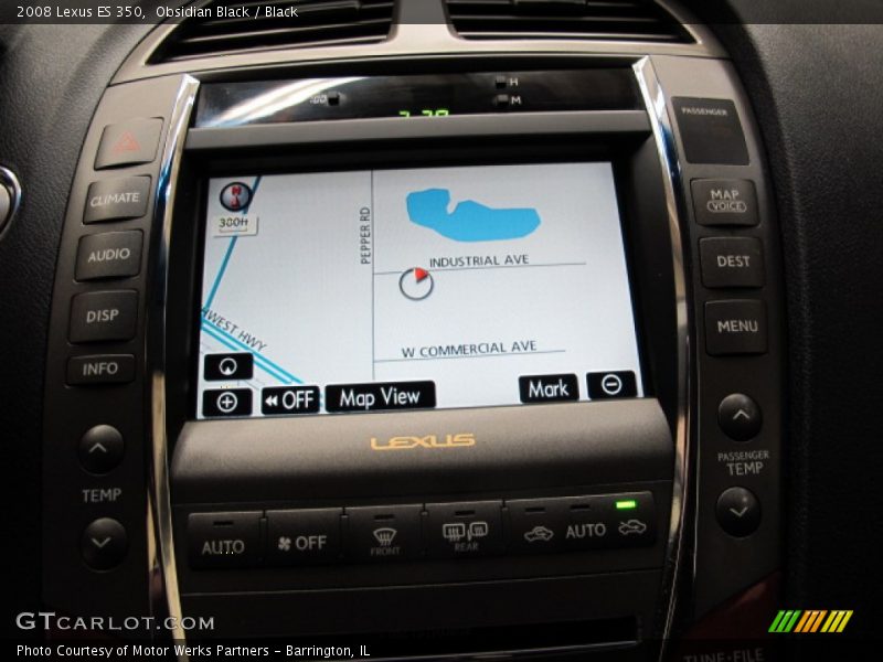 Obsidian Black / Black 2008 Lexus ES 350