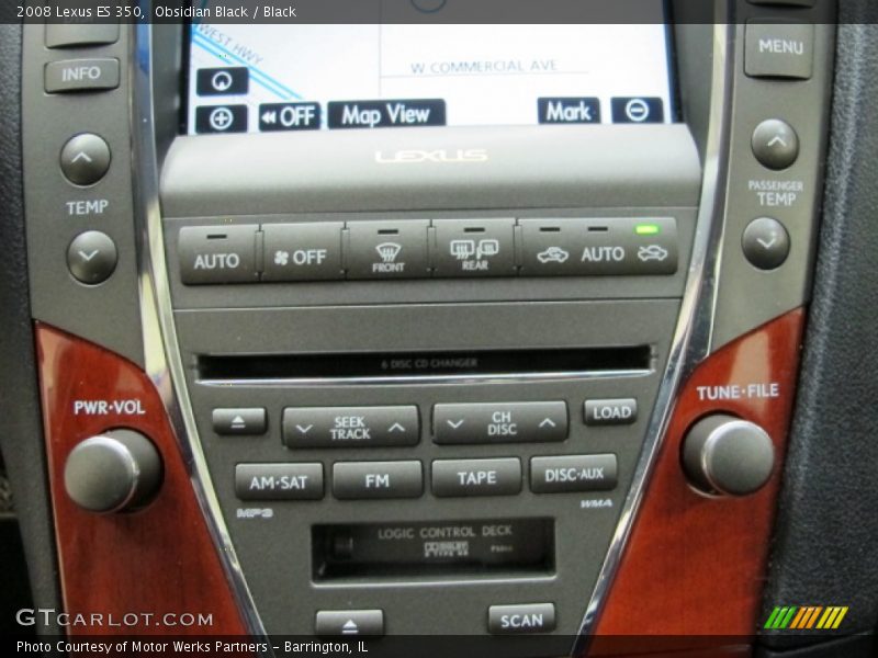 Obsidian Black / Black 2008 Lexus ES 350