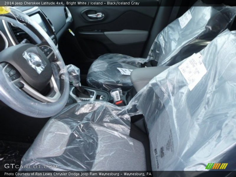 Bright White / Iceland - Black/Iceland Gray 2014 Jeep Cherokee Latitude 4x4