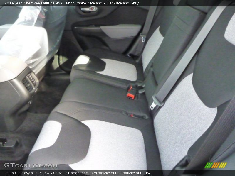Bright White / Iceland - Black/Iceland Gray 2014 Jeep Cherokee Latitude 4x4