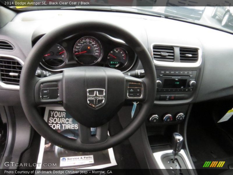 Black Clear Coat / Black 2014 Dodge Avenger SE