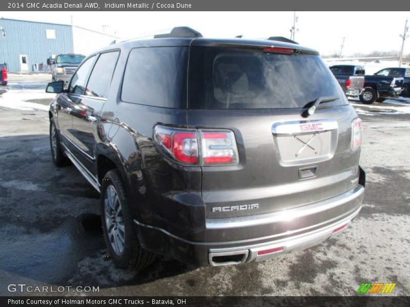 Iridium Metallic / Cocoa Dune 2014 GMC Acadia Denali AWD