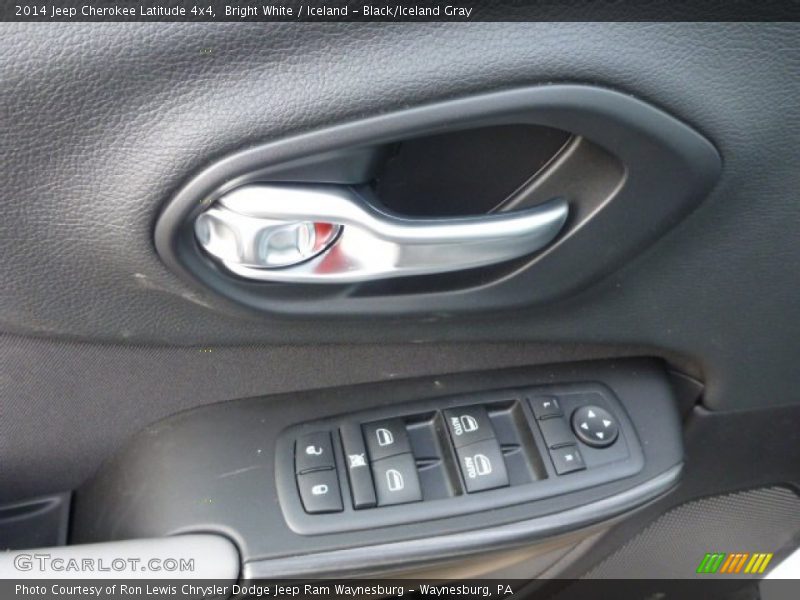 Bright White / Iceland - Black/Iceland Gray 2014 Jeep Cherokee Latitude 4x4
