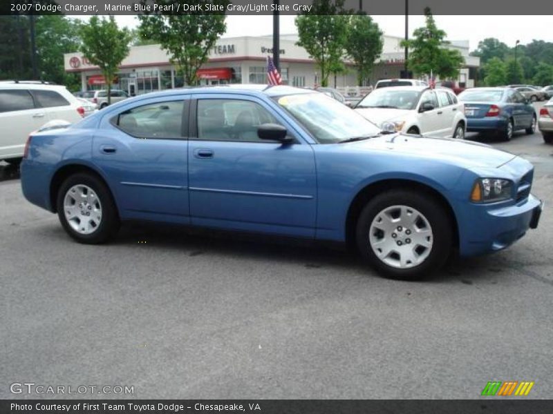 Marine Blue Pearl / Dark Slate Gray/Light Slate Gray 2007 Dodge Charger