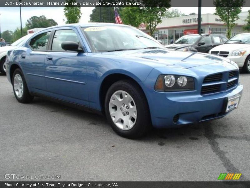 Marine Blue Pearl / Dark Slate Gray/Light Slate Gray 2007 Dodge Charger