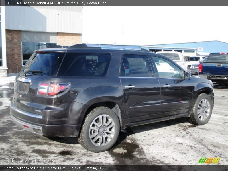 Iridium Metallic / Cocoa Dune 2014 GMC Acadia Denali AWD
