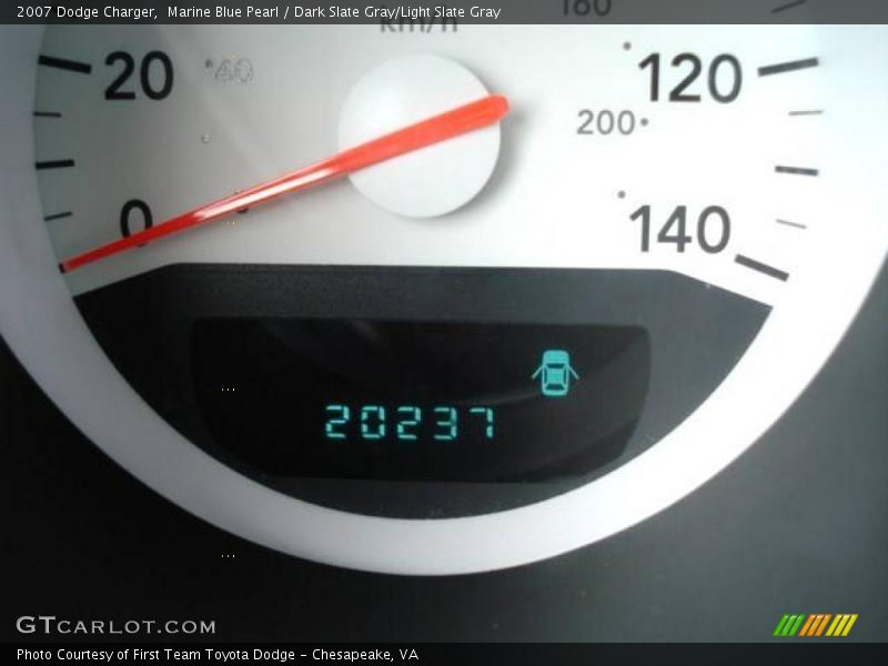 Marine Blue Pearl / Dark Slate Gray/Light Slate Gray 2007 Dodge Charger
