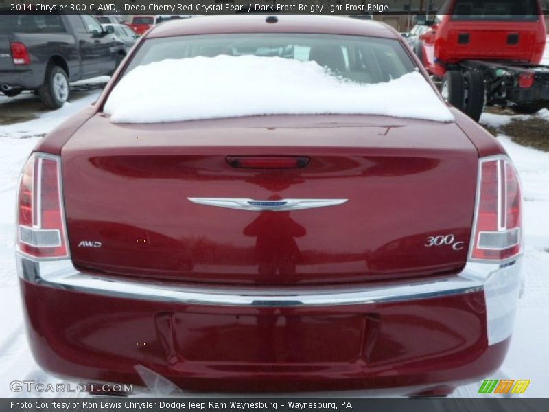 Deep Cherry Red Crystal Pearl / Dark Frost Beige/Light Frost Beige 2014 Chrysler 300 C AWD