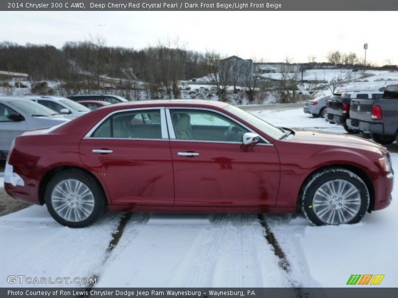 Deep Cherry Red Crystal Pearl / Dark Frost Beige/Light Frost Beige 2014 Chrysler 300 C AWD