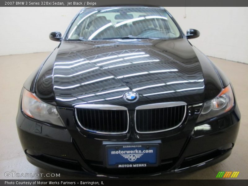 Jet Black / Beige 2007 BMW 3 Series 328xi Sedan