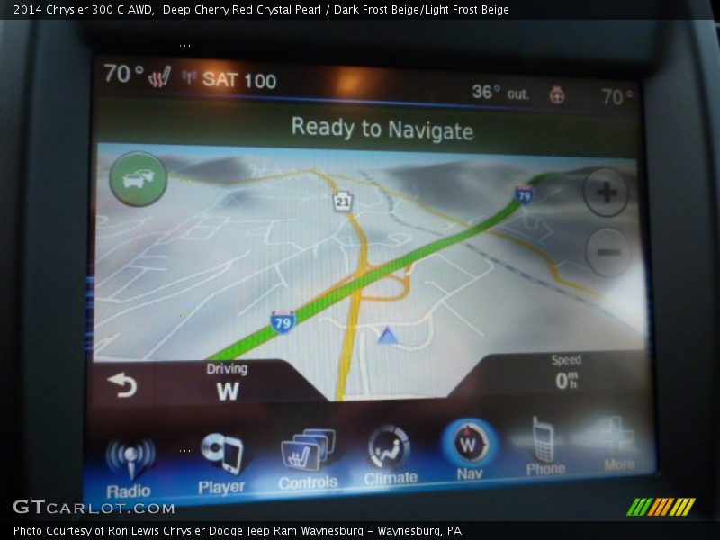 Deep Cherry Red Crystal Pearl / Dark Frost Beige/Light Frost Beige 2014 Chrysler 300 C AWD