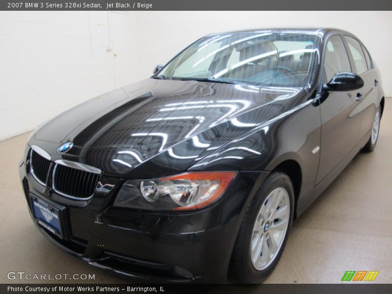 Jet Black / Beige 2007 BMW 3 Series 328xi Sedan