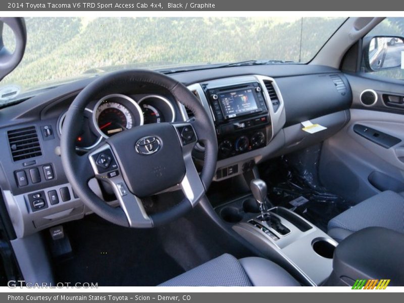 Black / Graphite 2014 Toyota Tacoma V6 TRD Sport Access Cab 4x4