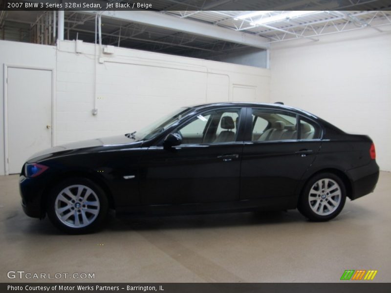 Jet Black / Beige 2007 BMW 3 Series 328xi Sedan