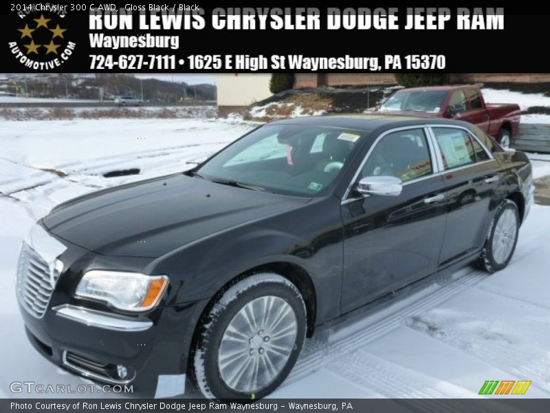 Gloss Black / Black 2014 Chrysler 300 C AWD