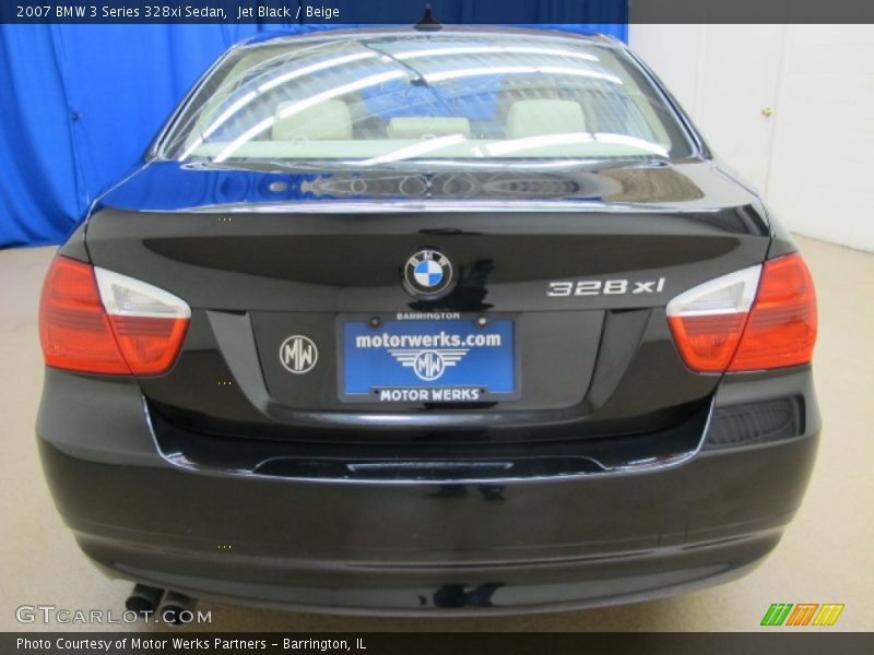 Jet Black / Beige 2007 BMW 3 Series 328xi Sedan