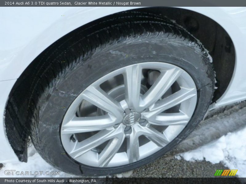Glacier White Metallic / Nougat Brown 2014 Audi A6 3.0 TDI quattro Sedan