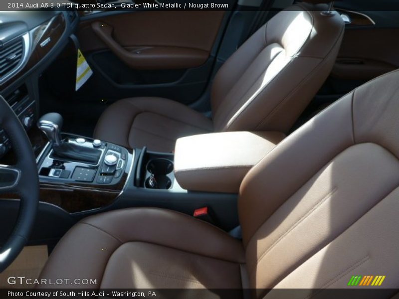 Glacier White Metallic / Nougat Brown 2014 Audi A6 3.0 TDI quattro Sedan