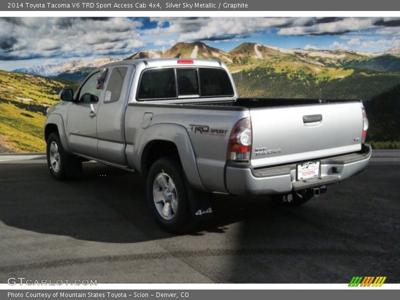 Silver Sky Metallic / Graphite 2014 Toyota Tacoma V6 TRD Sport Access Cab 4x4
